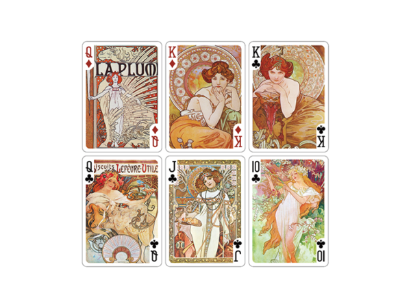 Mucha Princess Hyacinth Silver Edition Playing Cards by TCC