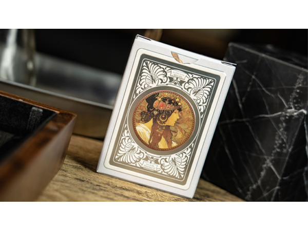 Mucha Princess Hyacinth Silver Edition Playing Cards by TCC