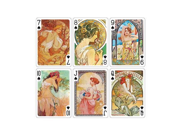 Mucha Princess Hyacinth Silver Edition Playing Cards by TCC