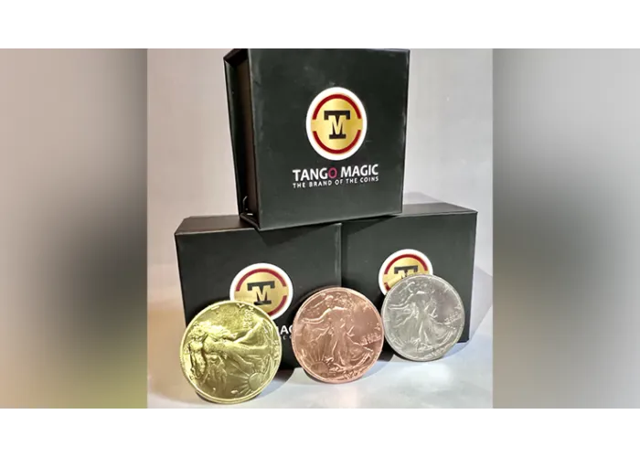 Follow the Silver Walking Liberty (Gimmicks and Online Instructions) by Tango