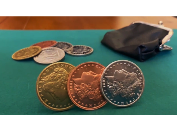Follow the Silver Walking Liberty (Gimmicks and Online Instructions) by Tango