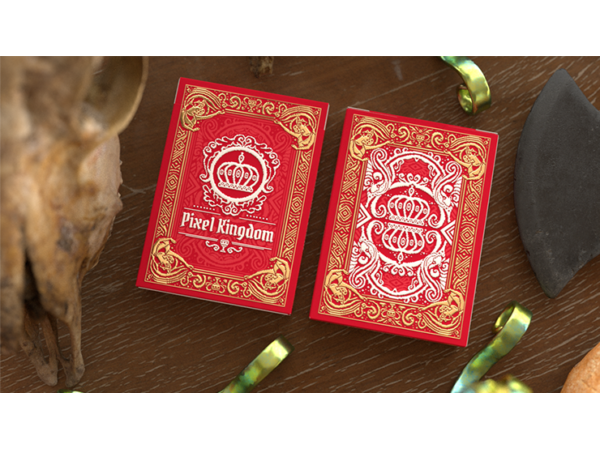 Pixel Kingdom (Red Edition) Playing Cards