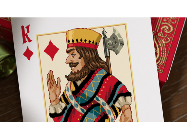 Pixel Kingdom (Red Edition) Playing Cards