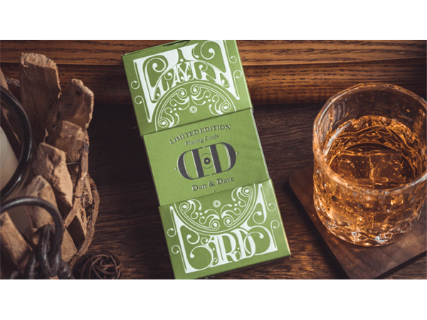 Smoke & Mirrors V8, Green (Deluxe) Edition Playing Cards by Dan & Dave