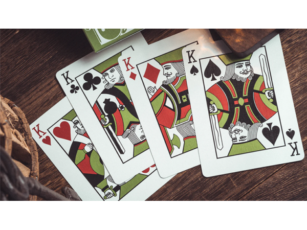 Smoke & Mirrors V8, Green (Deluxe) Edition Playing Cards by Dan & Dave