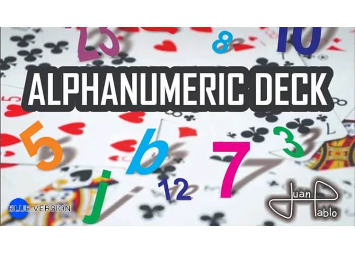 ALPHANUMERIC DECK BLUE by Juan Pablo