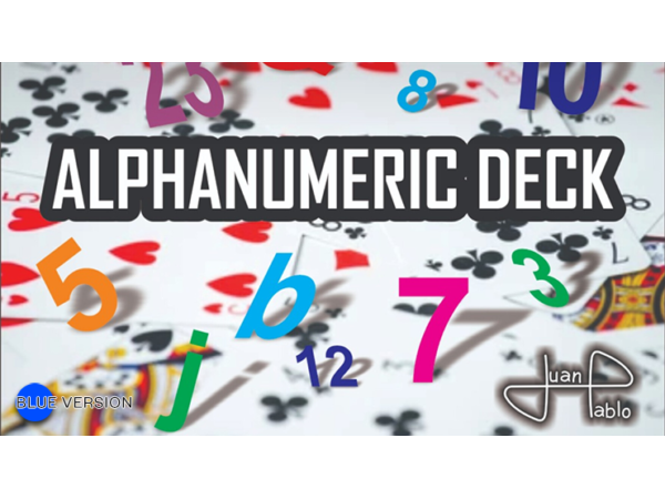 ALPHANUMERIC DECK BLUE by Juan Pablo