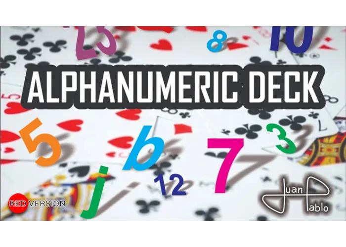 ALPHANUMERIC DECK RED by Juan Pablo