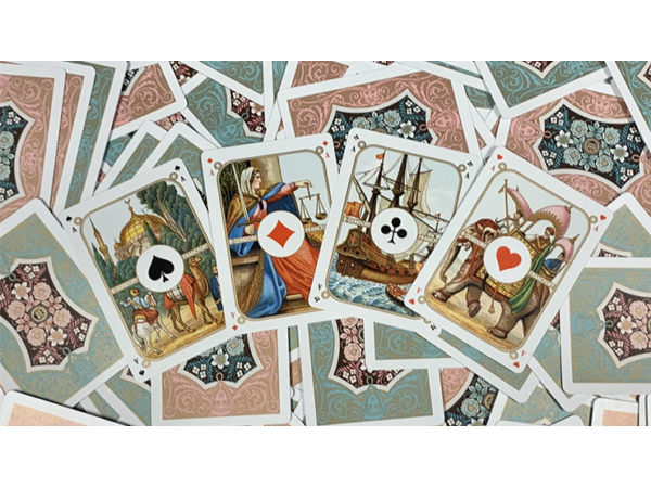 Four Continents (Red) Playing Cards