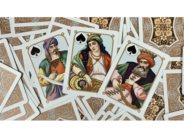 Gilded Four Continents (Copper) Playing Cards