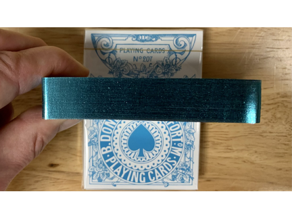 Gilded Four Continents (Blue) Playing Cards