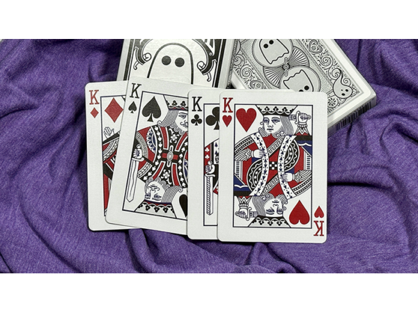 Bicycle Boo Back Playing Cards (Grey)