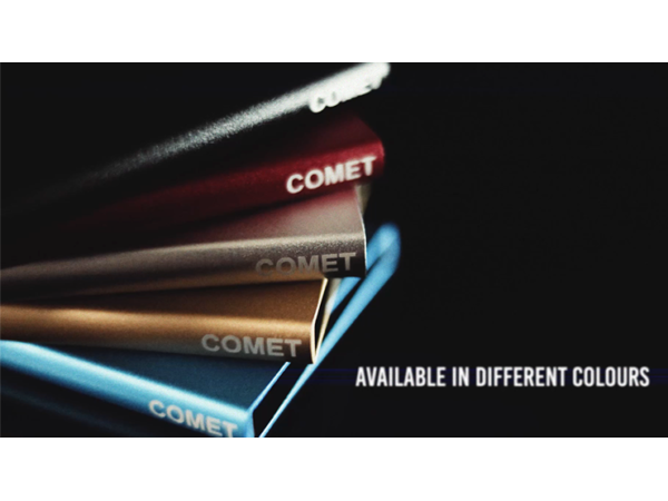 Comet Wallet Black Leather Silver Shell (Gimmicks and Online Instruction) by Andrew Dean