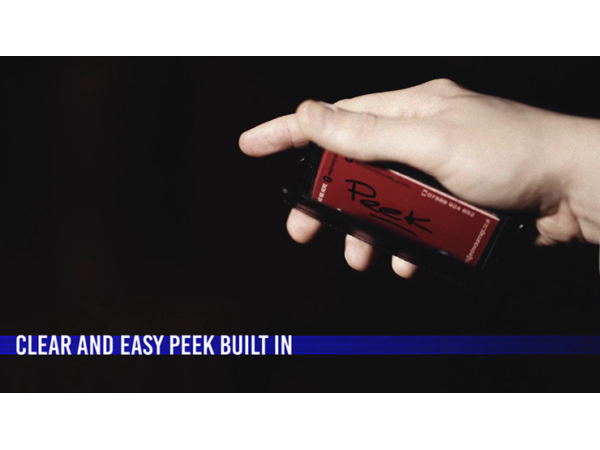 Comet Wallet Black Leather Silver Shell (Gimmicks and Online Instruction) by Andrew Dean