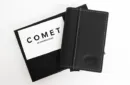 Comet Wallet Black Leather Silver Shell (Gimmicks and Online Instruction) by Andrew Dean – Image 1