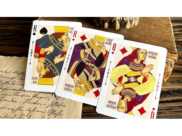 Shakespeare (Burgundy) Playing Cards