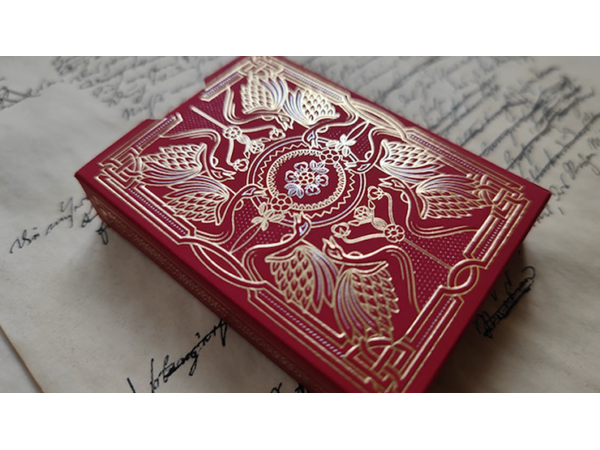 Shakespeare (Burgundy) Playing Cards