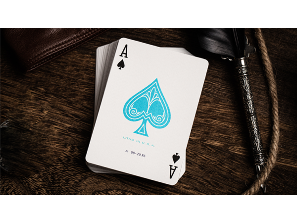 Jerry's Nugget (Icey Blue) Marked Monotone Playing Cards
