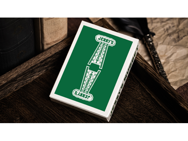 Jerry's Nugget (Felt Green) Marked Monotone Playing Cards