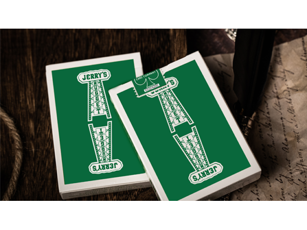Jerry's Nugget (Felt Green) Marked Monotone Playing Cards