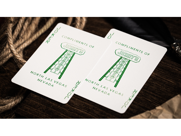 Jerry's Nugget (Felt Green) Marked Monotone Playing Cards