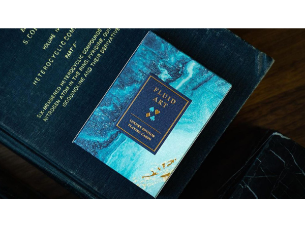 Fluid Art Blue (Luxury Edition) Playing Cards