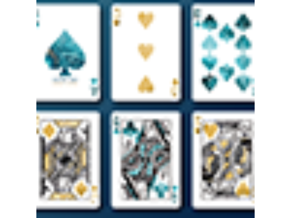 Fluid Art Blue (Luxury Edition) Playing Cards
