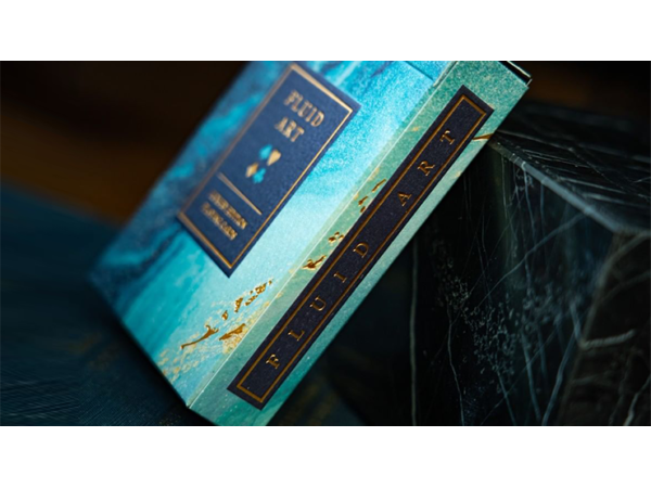 Fluid Art Blue (Luxury Edition) Playing Cards