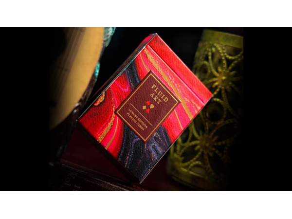 Fluid Art Red (Luxury Edition) Playing Cards