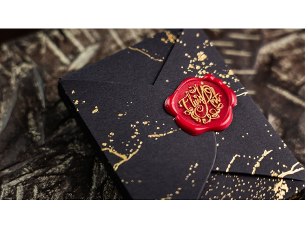 Fluid Art Red (Luxury Edition) Playing Cards