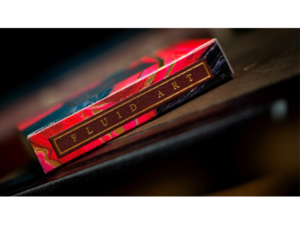 Fluid Art Red (Luxury Edition) Playing Cards