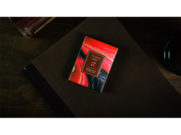 Fluid Art Red (Luxury Edition) Playing Cards