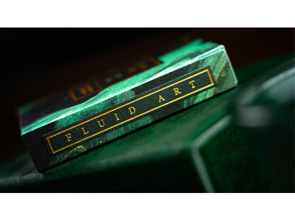 Fluid Art Green (Luxury Edition) Playing Cards