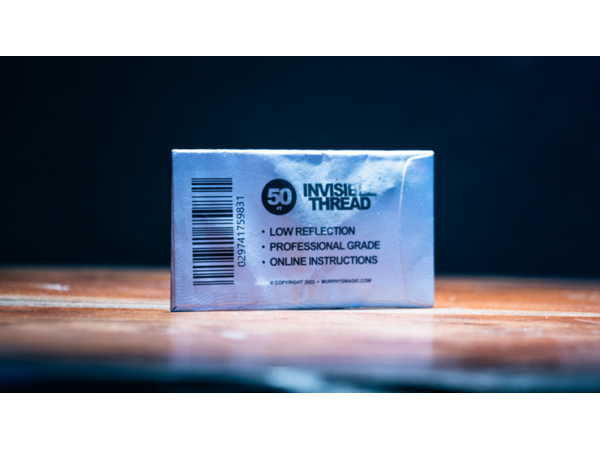 Invisible Thread Stripped (50 Feet) by Murphys Magic Supplies - Trick