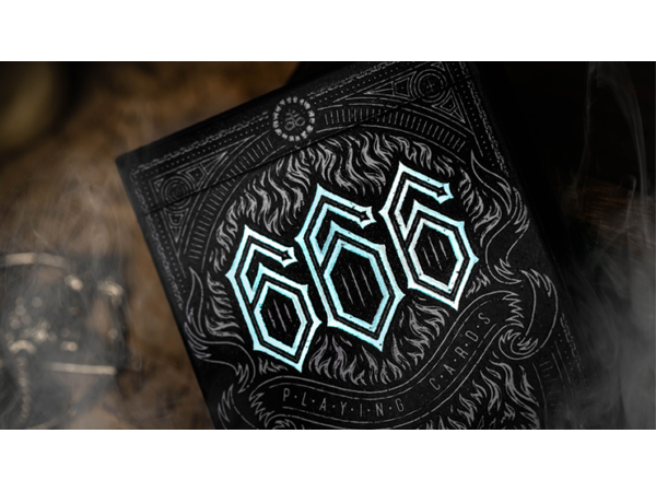 666 V4 (Cyan) Playing Cards by Riffle Shuffle