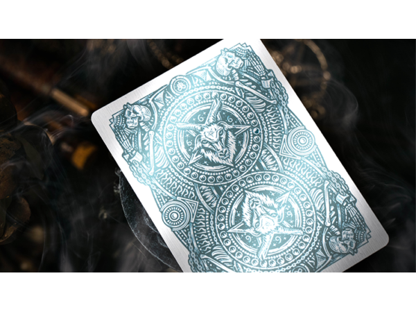 666 V4 (Cyan) Playing Cards by Riffle Shuffle