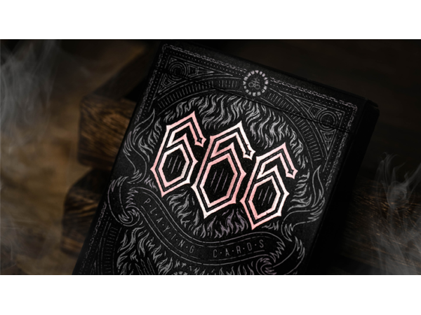 666 V4 (Rose Gold) Playing Cards by Riffle Shuffle