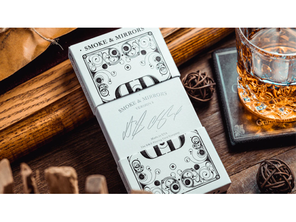 Smoke & Mirror (Smoke-White) Deluxe Limited Edition Playing Cards by Dan & Dave