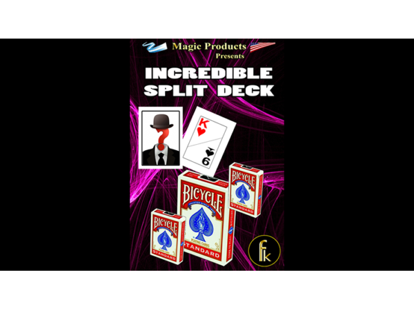 Incredible Split Deck Plus (Gimmicks and Online Instructions) by Magic Music Entertainment