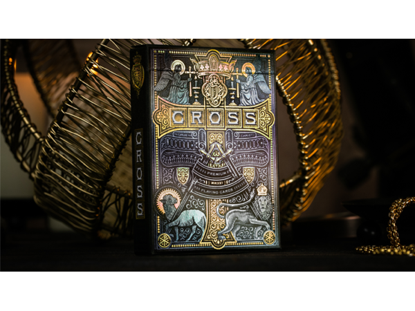 The Cross (Golden Grace Foiled Edition) Playing Cards by Peter Voth x Riffle Shuffle