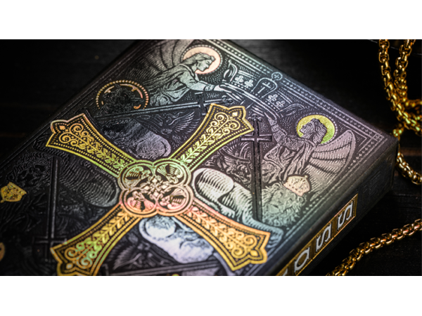 The Cross (Golden Grace Foiled Edition) Playing Cards by Peter Voth x Riffle Shuffle