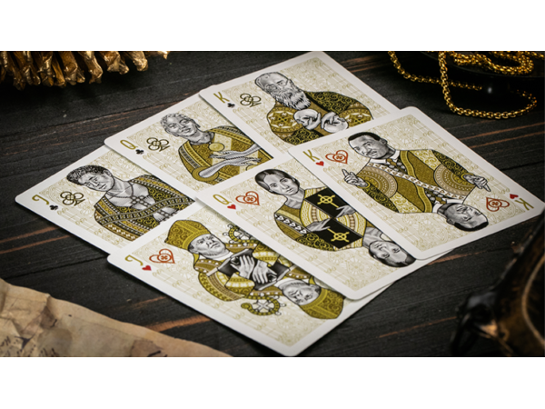 The Cross (Golden Grace Foiled Edition) Playing Cards by Peter Voth x Riffle Shuffle