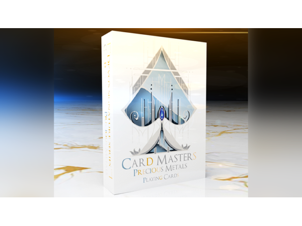 Card Masters Precious Metal (White) Playing Cards by Handlordz