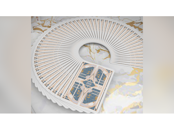 Card Masters Precious Metal (White) Playing Cards by Handlordz