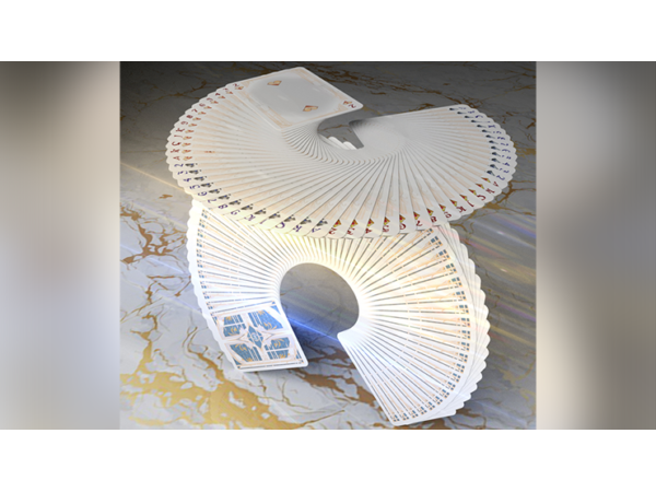 Card Masters Precious Metal (White) Playing Cards by Handlordz