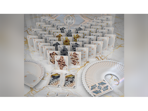 Card Masters Precious Metal (White) Playing Cards by Handlordz