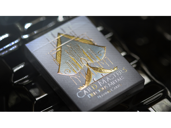 Card Masters Precious Metal Foil (White) Playing Cards by Handlordz
