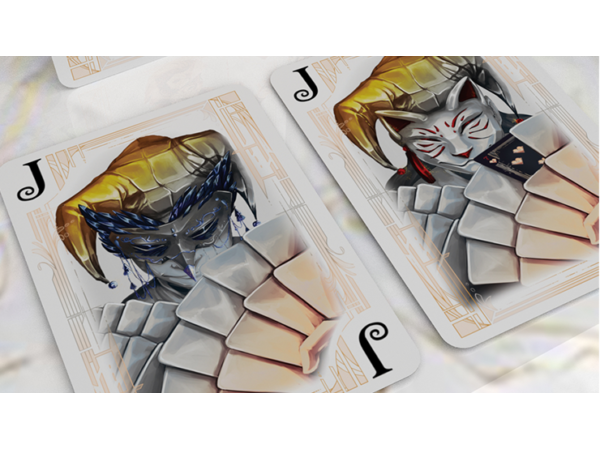 Card Masters Precious Metal Foil (White) Playing Cards by Handlordz