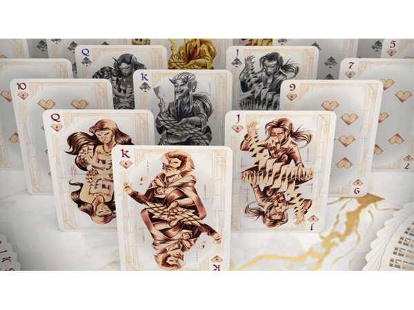Card Masters Precious Metal Foil (White) Playing Cards by Handlordz