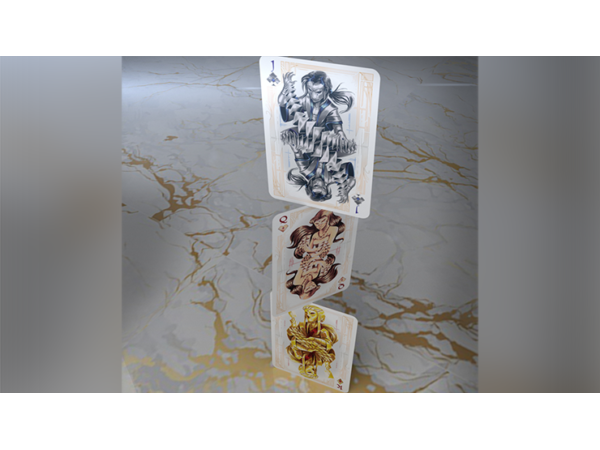 Card Masters Precious Metal Foil (White) Playing Cards by Handlordz